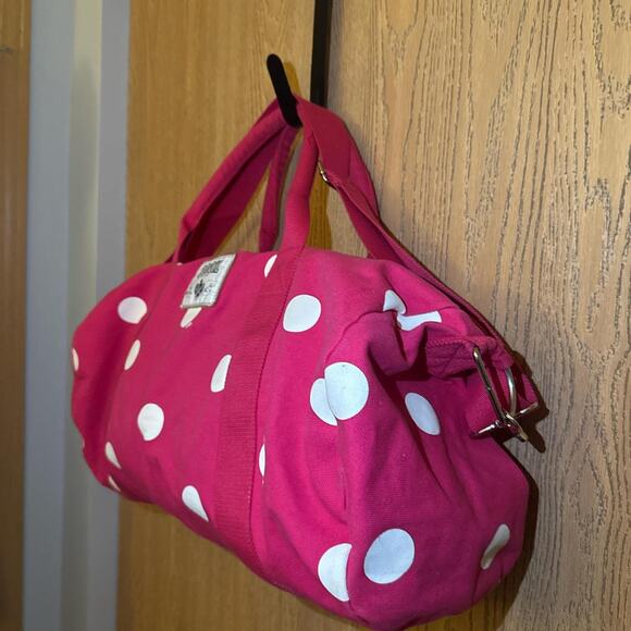 PINK Polkadot Duffel Bag - Picture 2 of 7